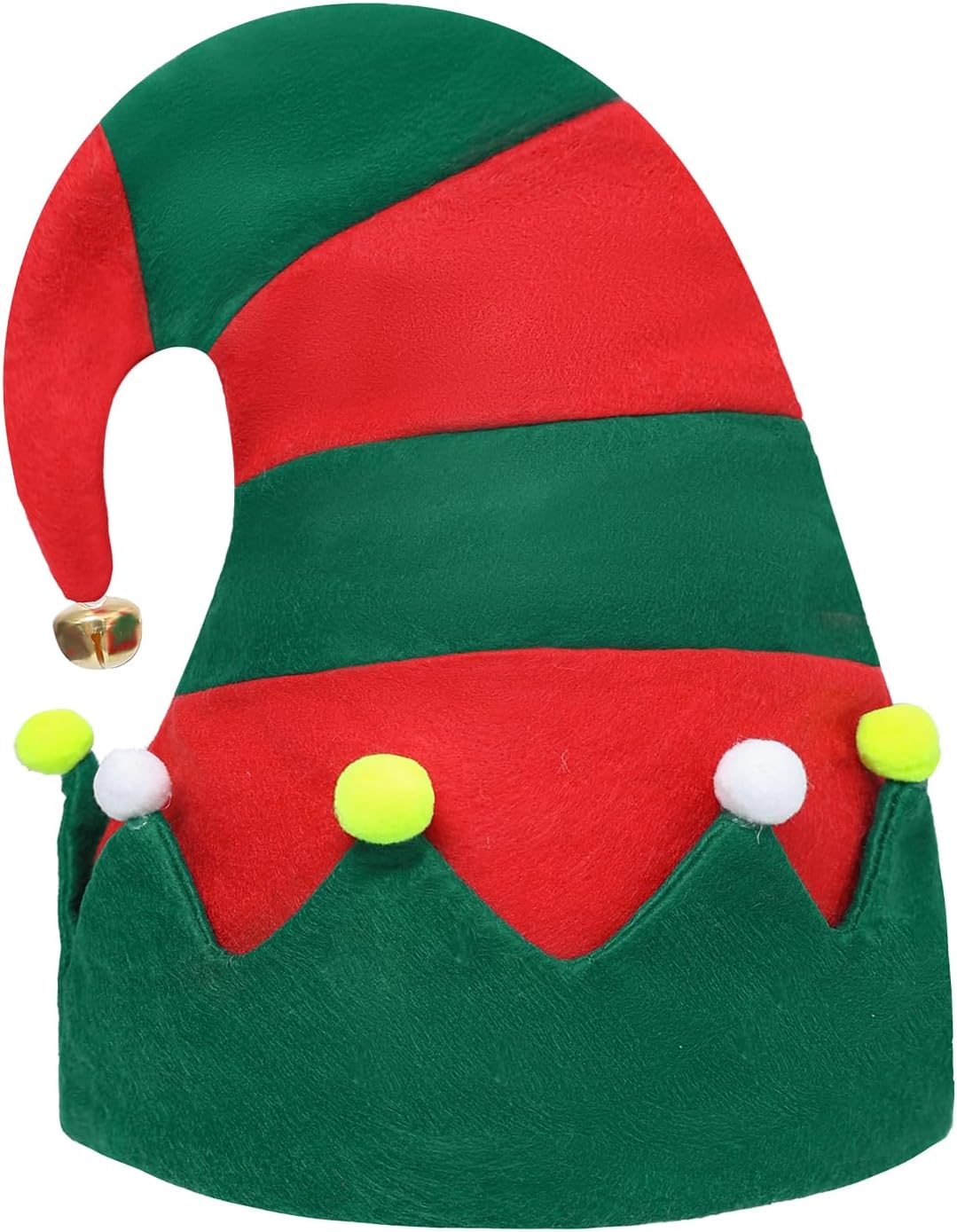 Felt Elf Christmas Hats, Unisex Elf Santa Hats for Adults, Soft Felt Thickened Santa Hat for Holiday Festive Party Supplies
