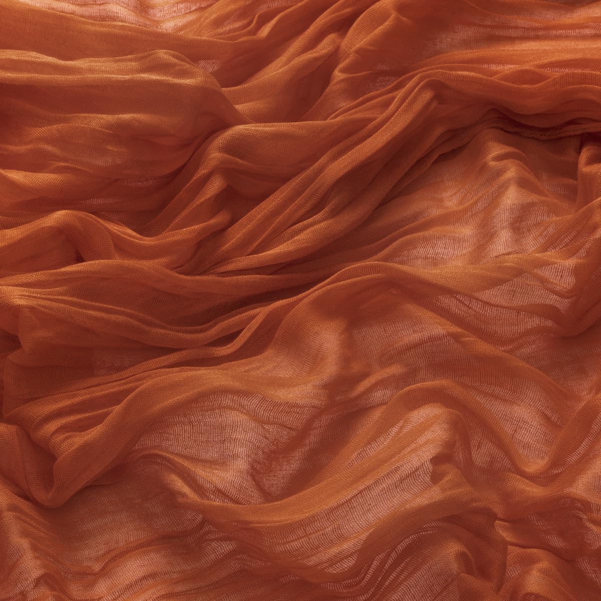 MLMW 6 Pack Fall Thanksgiving Table Runner Cheesecloth Autumn Harvest Rust Terracotta Cheese Cloth Boho Gauze 160 inch Table Runner 13.3ft for Wedding Party Baby Bridal Shower Birthday