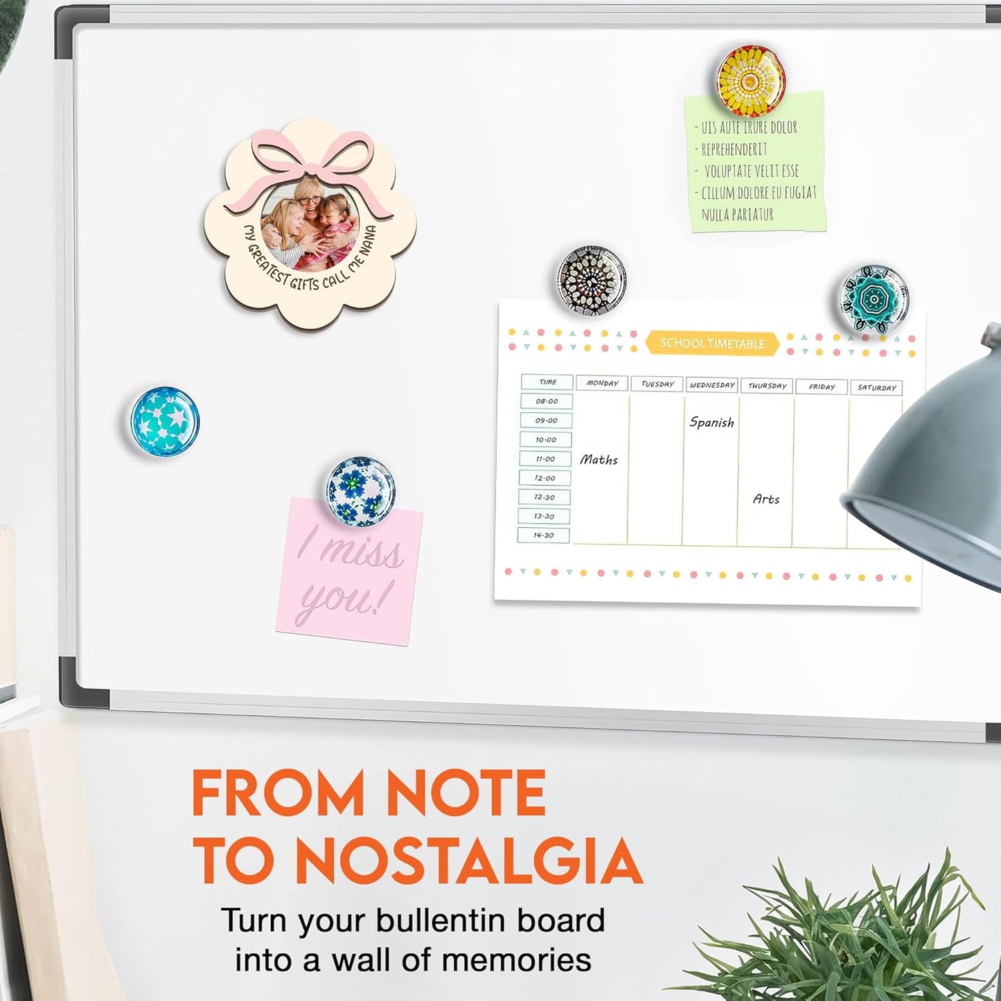 Magnetic Picture Frames - MY GREATEST GIFTS CALL ME NANA - Christmas Gift Birthday Gift for Grandma - Unique Magnet Photo Frame For Women - Magnetic Frames for Refrigerator, Locker & More