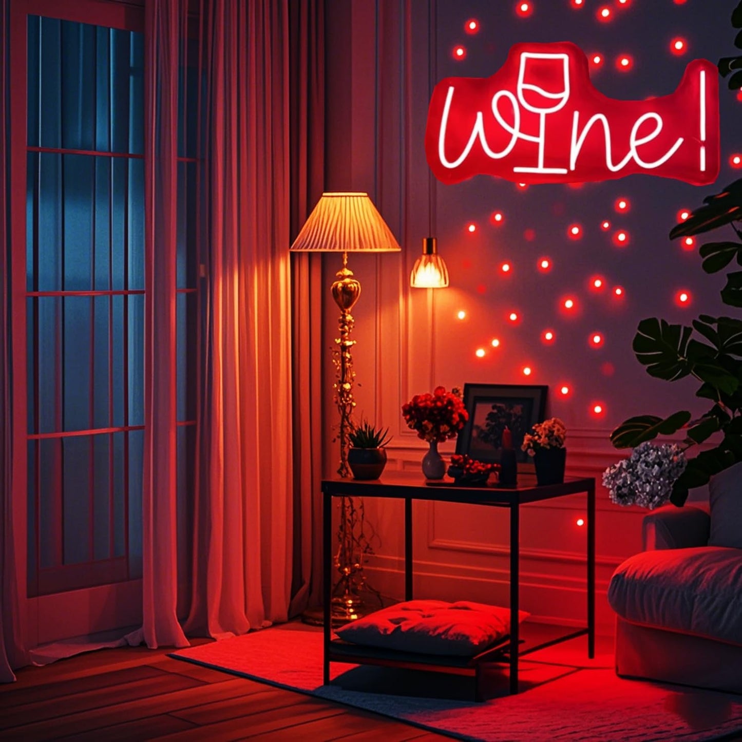 Acrylic Wine Neon Sign for Wall or Window Background Decor,LED Dimmable Bar Neon Decorative Cocktails Light Handmade Art Lamp for Home Pub Wedding Party Bar Studio,5V USB Powered