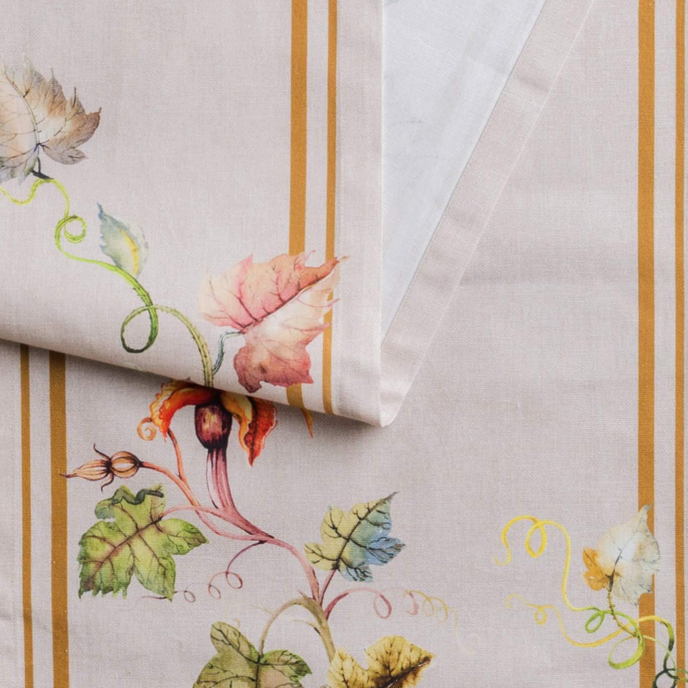 Maison d' Hermine Table Runner 100% Cotton Single Layer Table Runners 60 inches Long for Thanksgiving Christmas Decorations Home Kitchen Dining Party Wedding (Potiron, 14.5" x 60")