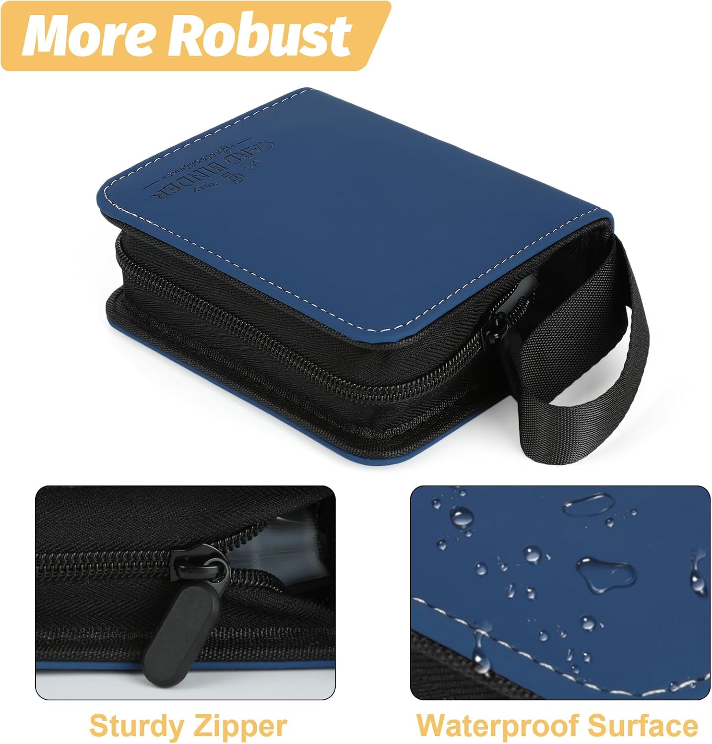 Trading Card Binder, Card Collection Binder Album Folder with 80 Side Loading Pockets, 1 Pocket Trading Card Album Folder for TGC,MTG, Baseball Cards, Yugioh