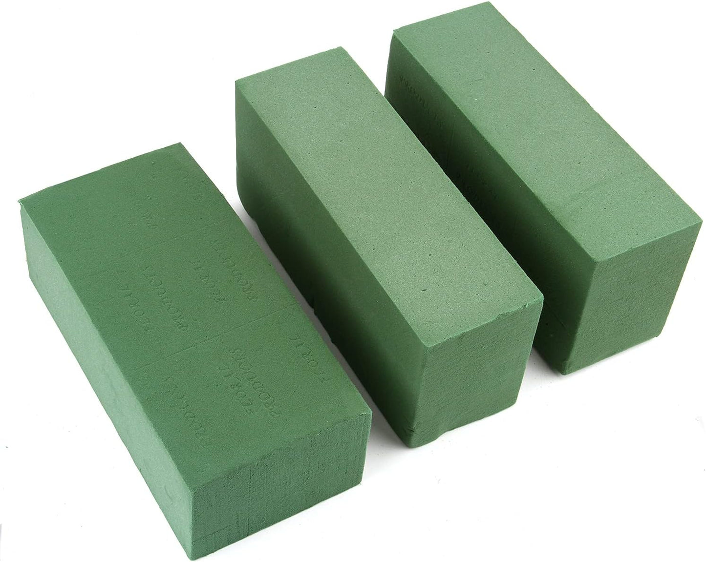 KIMOBER Wet Floral Foam Bricks,Green Foam Blocks for Flower Arrangement, Wedding,Party Decoration, Pack of 3