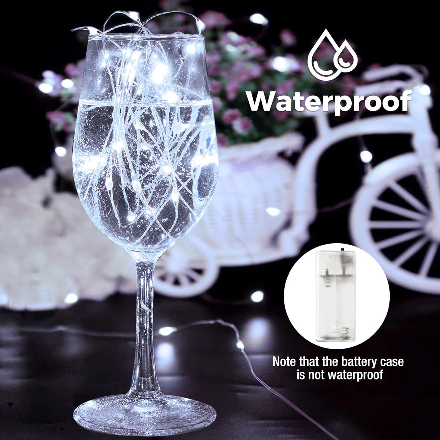 btfarm 6 Pack Fairy Lights Battery Operated with Timer, 10FT 30LED Twinkle Lights Waterproof, Copper Wire Christmas String Lights Battery Powered for Indoor Outdoor Wedding Party Holiday Decorations