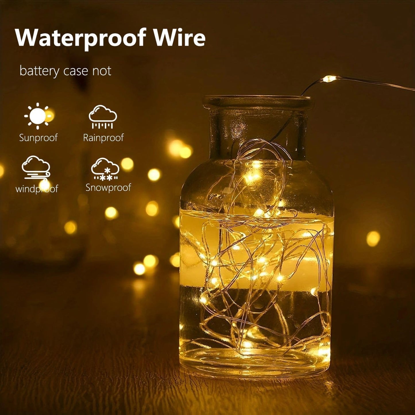 2-Pack Fairy Lights Battery Operated with Timer, Waterproof 16FT 50 LED String Lights Indoor Outdoor, Cuttable Starry Fairy Lights for Christmas Home Bedroom Wedding DIY Centerpiece Decor (Warm White)