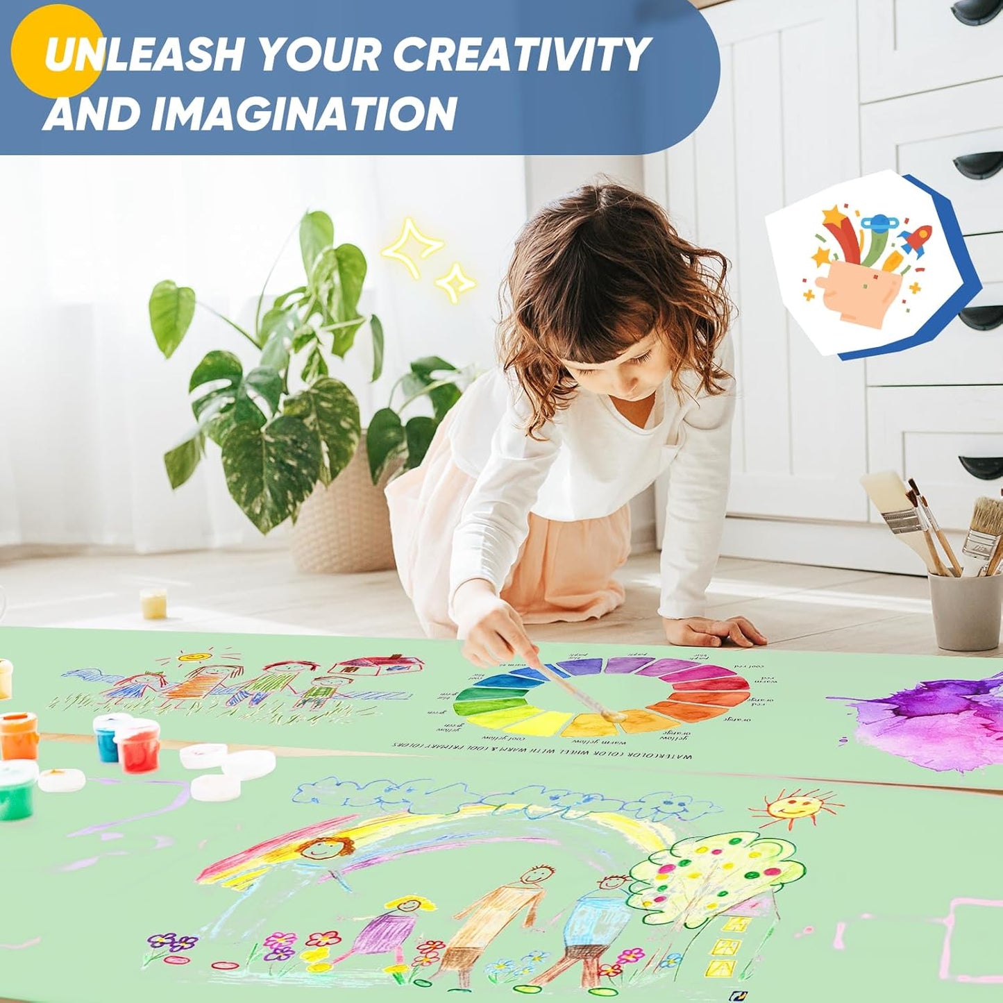 Light Green Wrapping Paper, 15"x450" Solid Color Art Craft Poster Kraft Bulletin Board Decorative Paper Roll, Birthday Anniversary Wedding Easter Eid St Patricks Day Bouquet Flower Gift Wrap