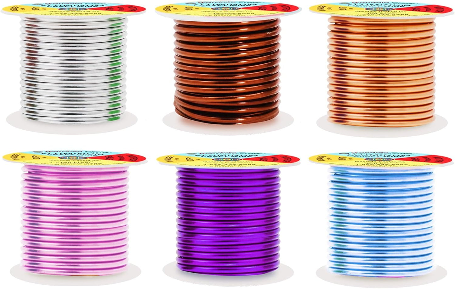 Mandala Crafts 10 Gauge Anodized Aluminum Craft Wire for Jewelry Making - 120 FT Colored Flexible Silver Copper Purple Pink Brown Ice Blue Wire - Bendable for Bonsai Armature Crafting Sculpting