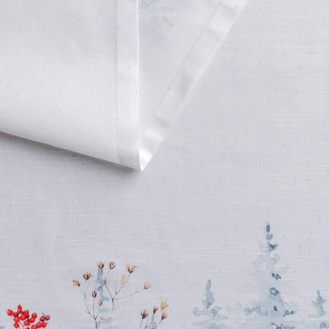 Maison d' Hermine Table Runner 100% Cotton Single Layer Table Runners 36 inches Long for Thanksgiving Christmas Decorations Home Kitchen Dining Party Wedding (Morzine, 14.5" x 36")