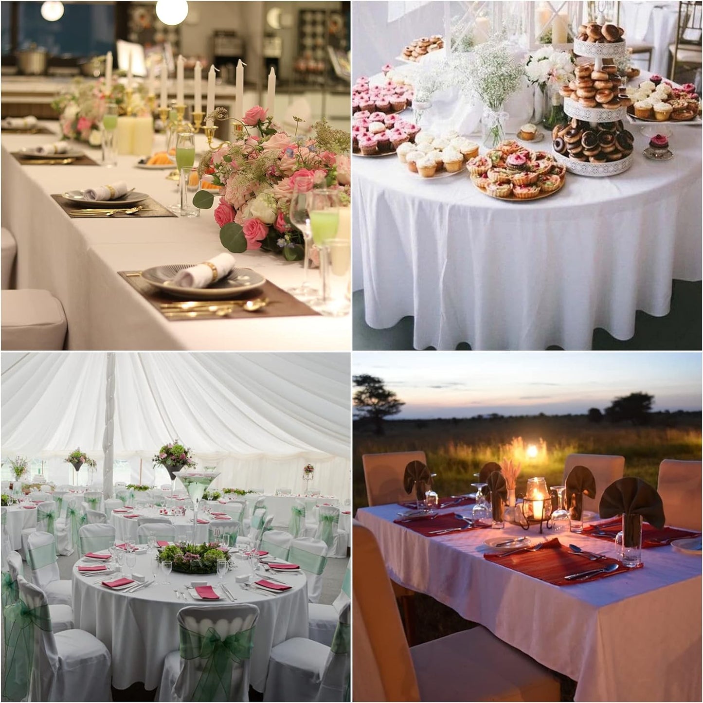 Fokitut 2 Pack Waterproof Rectangle Tablecloth, 90x156 Inch,Stain Resistant and Wrinkle Polyester Table Cloth, Fabric Table Cover for Kitchen Dining, Wedding, Party, Holiday Dinner-Eggplant