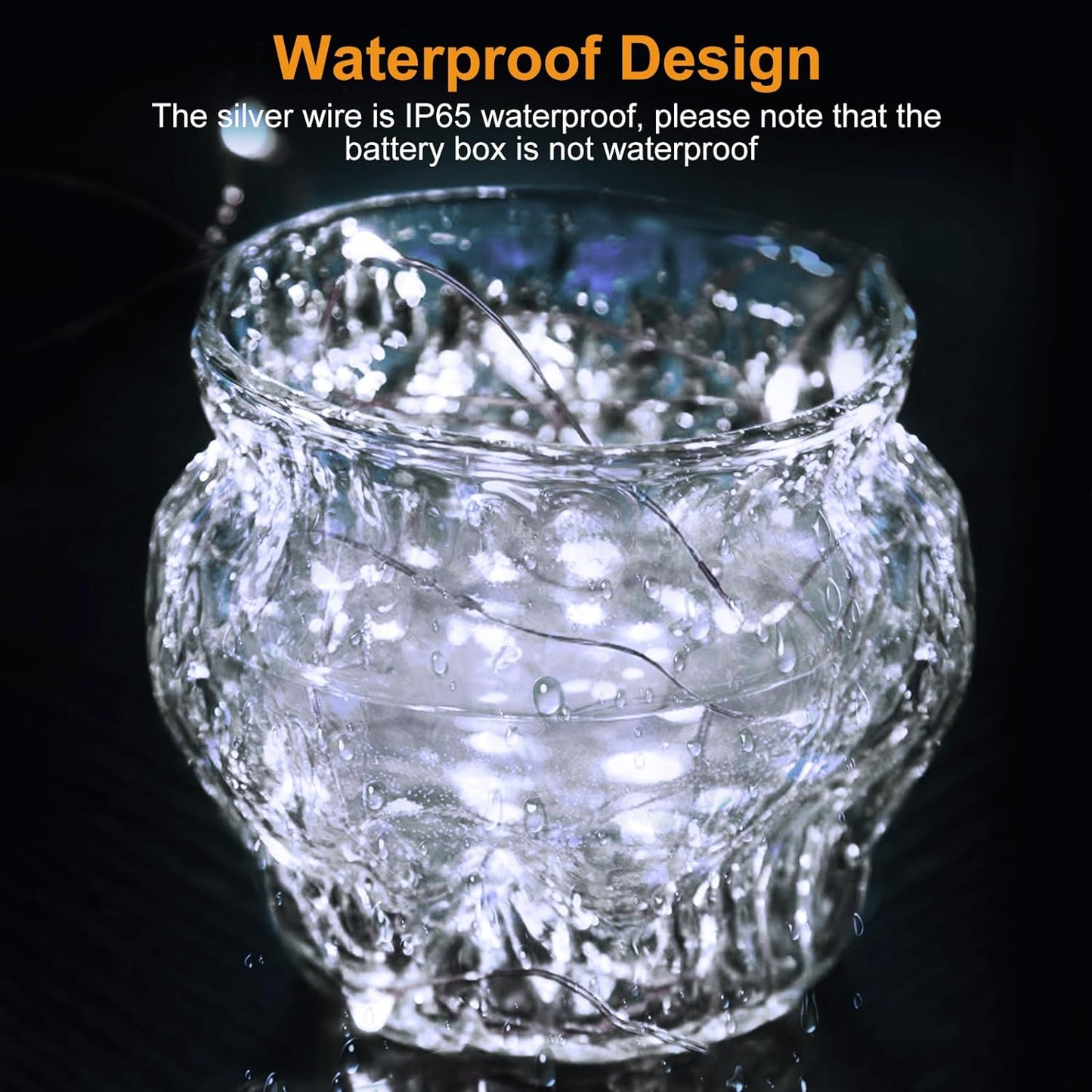 btfarm 3 Pack LED Fairy Lights Battery Operated [3 Modes] Twinkle Lights, 7FT 20 LED Mini String Lights Mason Jars Silver Wire Small Christmas Wedding Party, Cool White