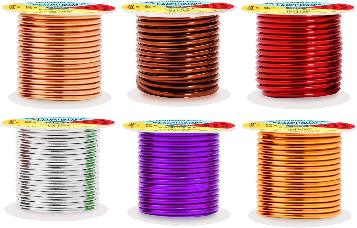 Mandala Crafts 10 Gauge Anodized Aluminum Craft Wire for Jewelry Making - 120 FT Colored Flexible Silver Copper Purple Gold Brown Red Wire - Bendable for Bonsai Armature Crafting Sculpting