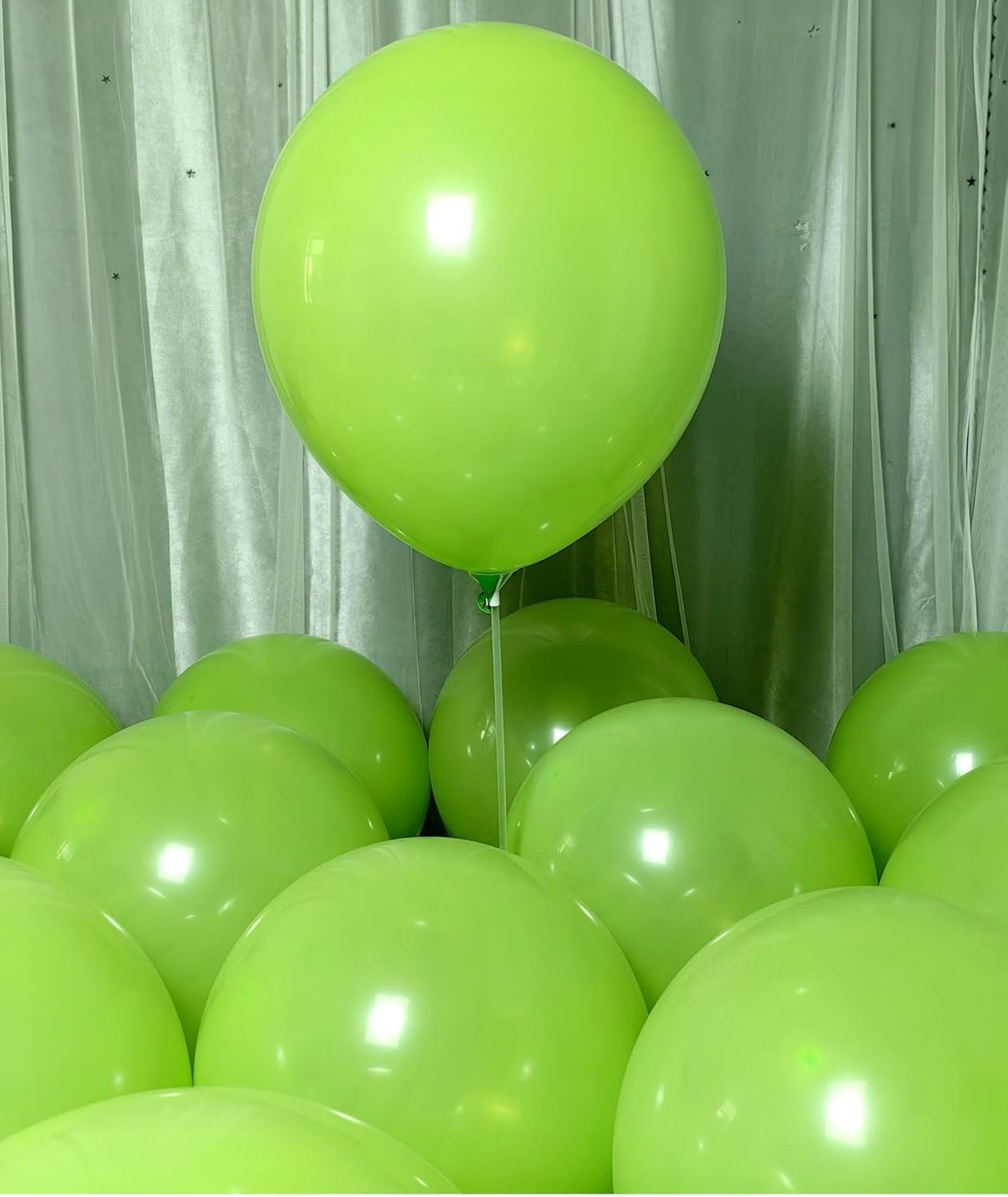 90 Pack Light Green Balloons 18 inch Green Latex Big Balloons for Party Decorations and Events ZWZLIULIAN