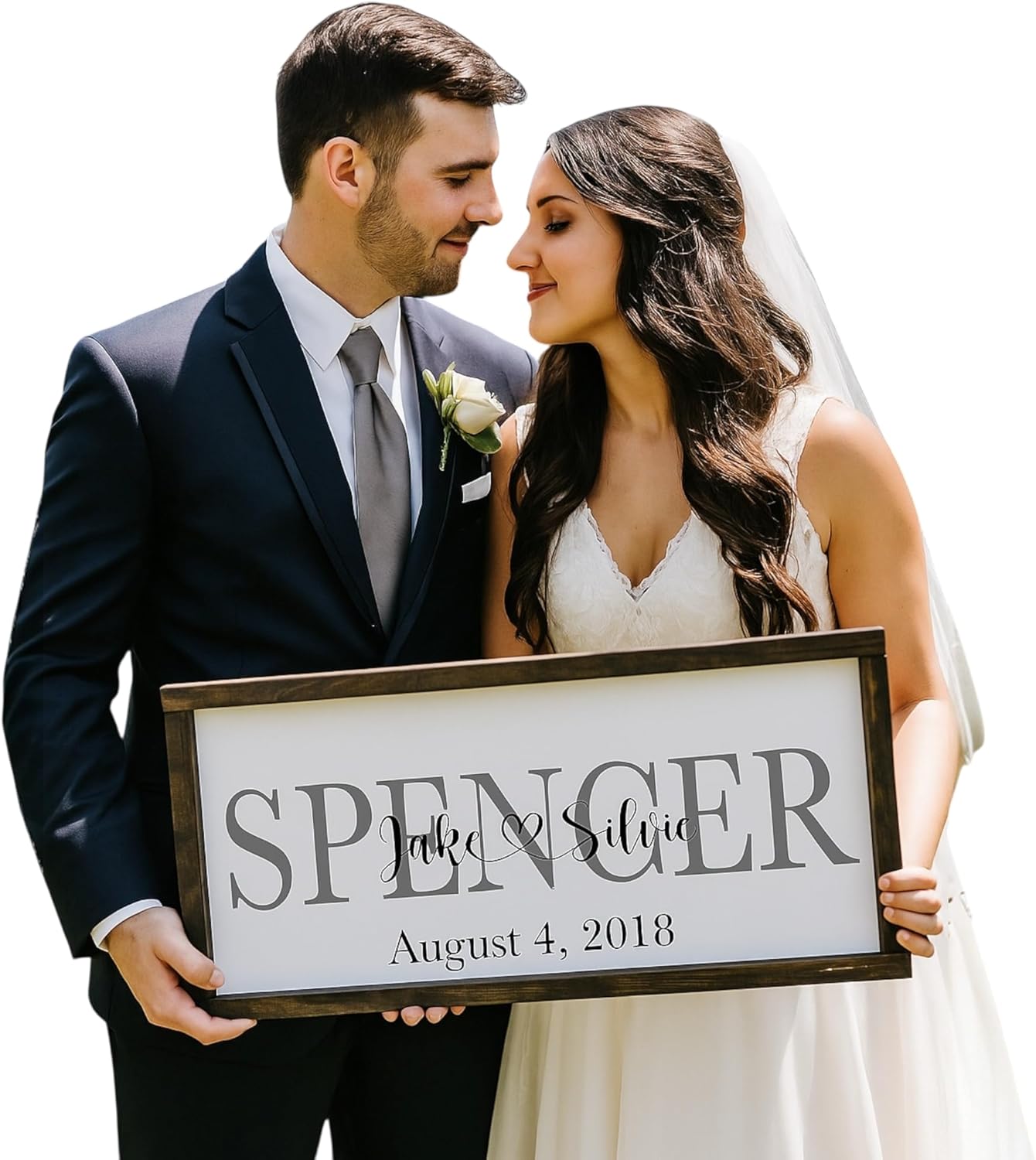 personalized wedding sign custom wedding sign marriage ceremony decorations Newlywed gifts personalized family name sign custom last name wall decor (FS05-Family Name)