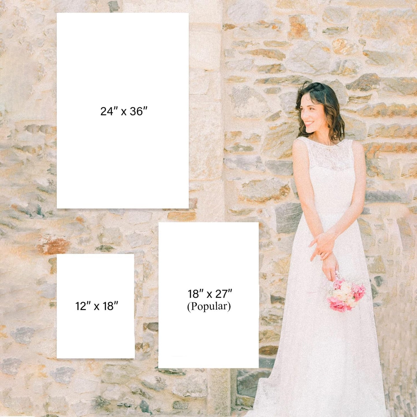 Welcome to Our Wedding Sign - We're So Glad You're Here Minimalist Modern Poster