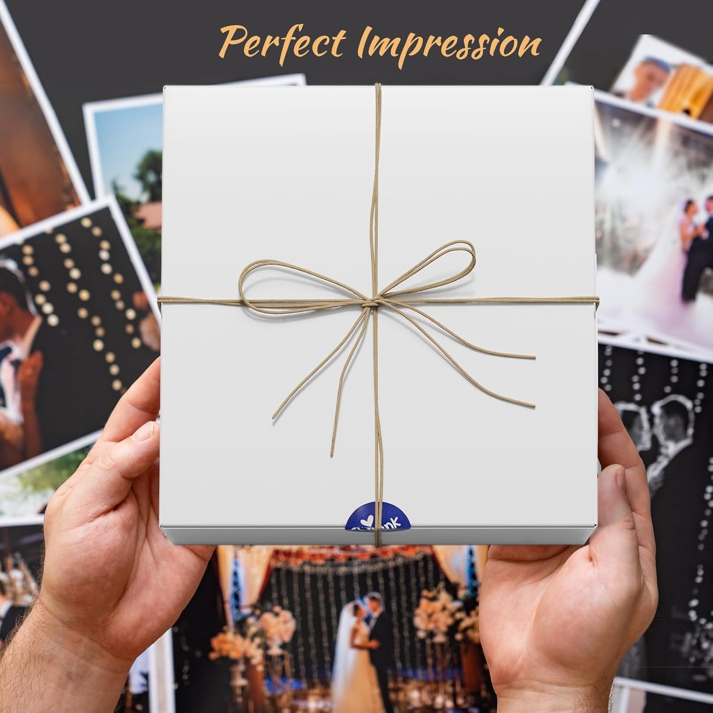 MESHA White Gift Boxes with Lids 8x8x4'' 100PC, Gift Boxes Bulk for Small Business, Bridesmaid Proposal Boxes with Lids for Engagement Wedding Favors