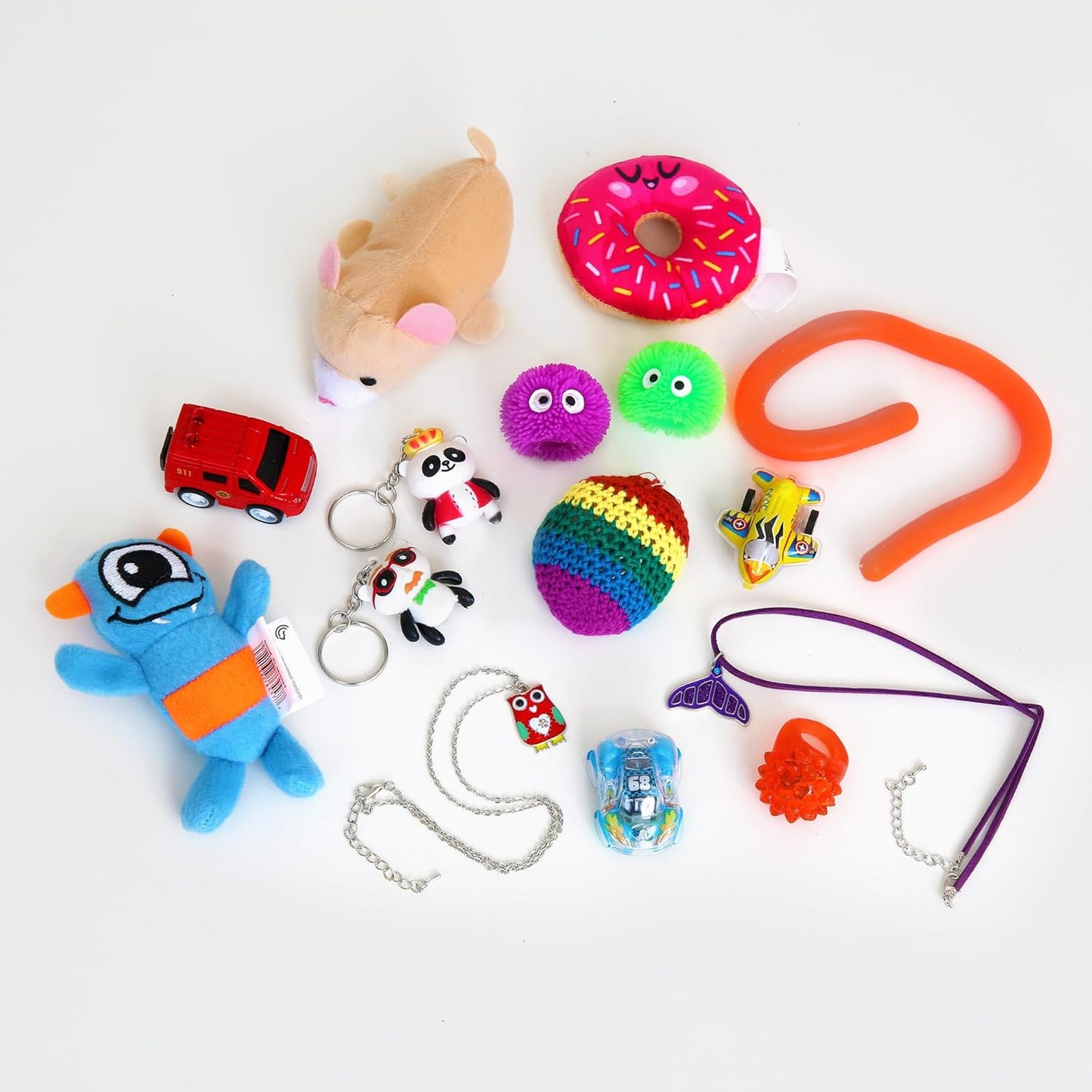 Olde English Pastel Lattice Party Favors, Set of 6 party favors, each containing a tissue hat, silly riddle and small party novelty