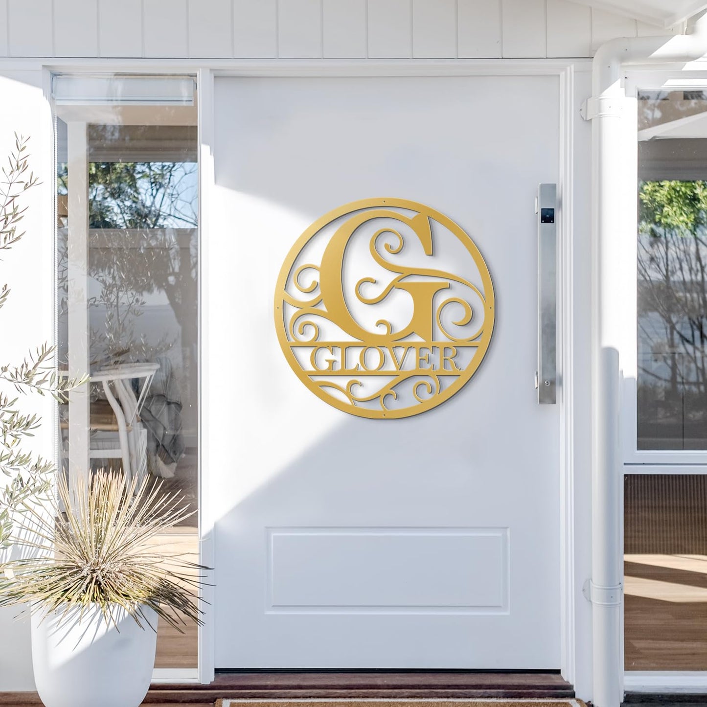 Custom Metal Signs Metal Name Sign Metal Wall Art Split Letter Monogram Wall Decor Metal Wall Art Last Name Sign Family Name Sign Personalized Wedding Gift Fire Pit Sign Outdoor Decor Cabin Sign