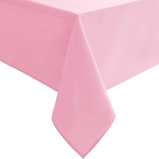 Hiasan Pink Tablecloth Rectangle - Waterproof & Spillproof and Washable Oblong Table Cloth for Dining/Party, 70 x 90 Inch