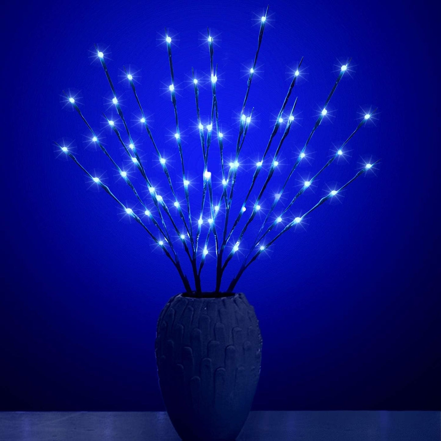 Led Branch Light Battery Operated Lighted Branches Vase Filler Willow Twig Lighted Branch 30 Inch 20 LED for Christmas Home Party Decoration Indoor Outdoor Use Pack of 2 Blue