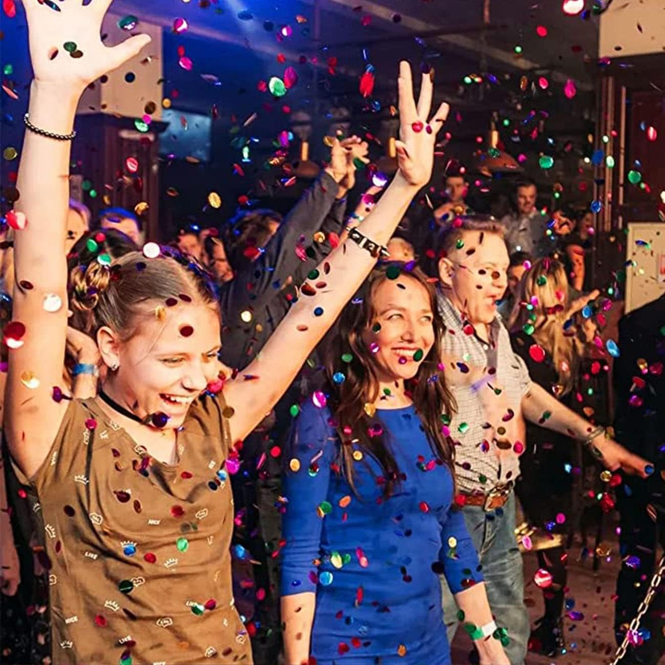 Red Metallic Foil Confetti(0.59 inch) Heart Glitter Table Confetti for Party Wedding Decorations,2.11 OZ per pack