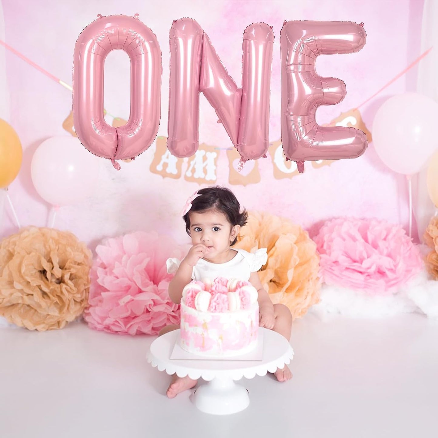 40 Inch Pearl Pink Large Letter Balloons A - Z, Self Inflating Pastel Pink Foil letter E Balloon for Girls, Big Light Pink Alphabet E Balloon for Women Birthday Party Anniversary Supplies Decorations