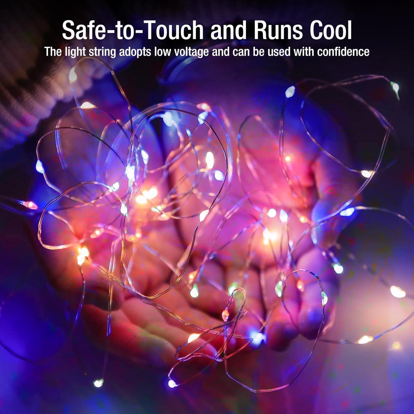 6 Pack Fairy Lights Battery Operated - 7ft 20 Led Twinkle Lights 3 Modes, Multi-Colored Bulk Mini String Lights Waterproof for Mason Jars Vases DIY Party Wedding Decoration Christmas