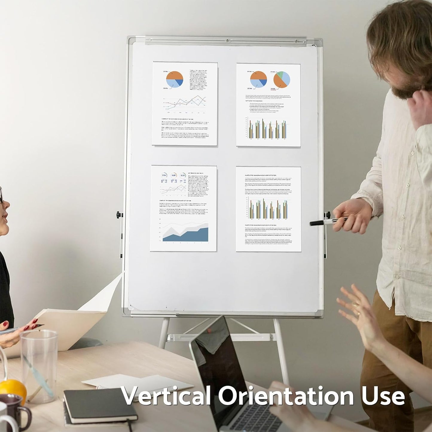 HIIMIEI Magnetic Acrylic Sign Holder 8.5 x 11 - Clear Picture Frame for Refrigerator with 4 Strong Magnets, Reusable Kids Artwork Posters Frames for Metal Surfaces, Whiteboard (3 Pack)