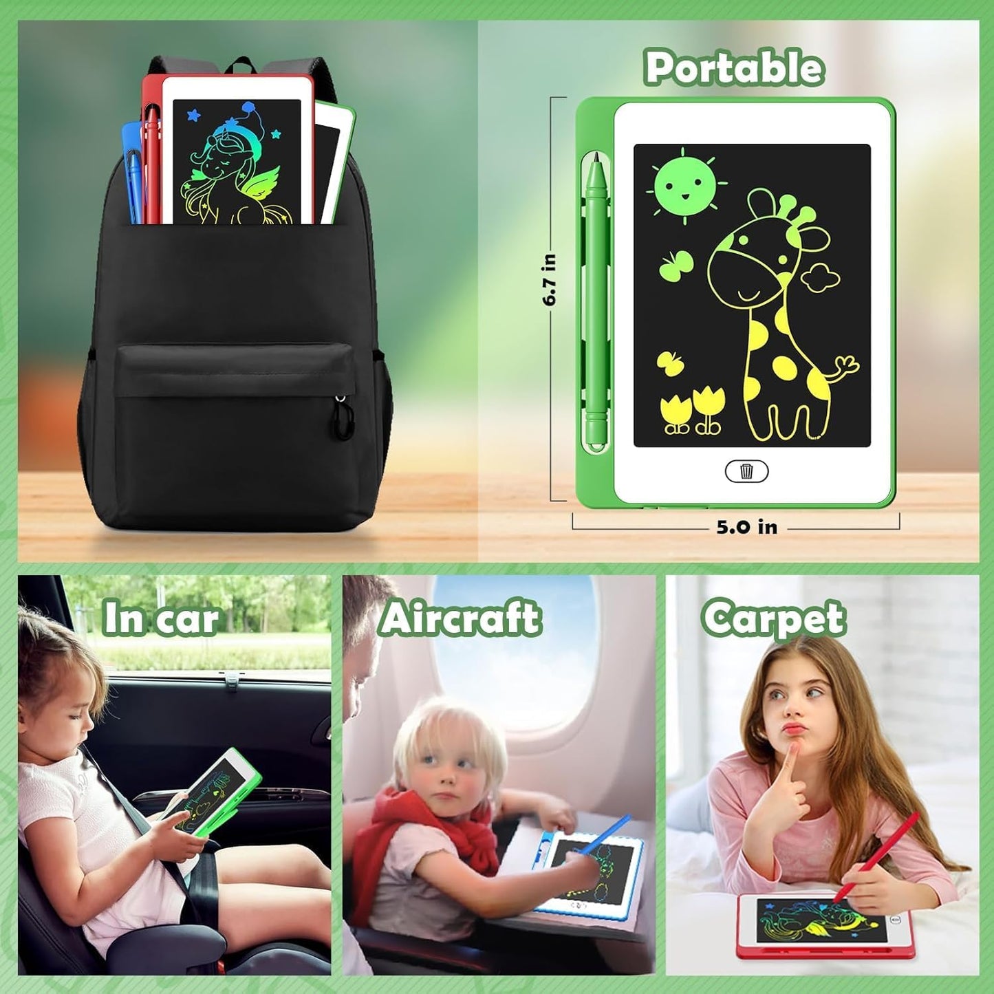 Party Favor 16 Pack LCD Writing Tablet for Kids, 6.5 Inch Colorful Doodle Board, Erasable Reusable Electronic Drawing Pads, Educational Learning Toys Birthday Gifts for Girls Boys Age 3 4 5 6 7 8