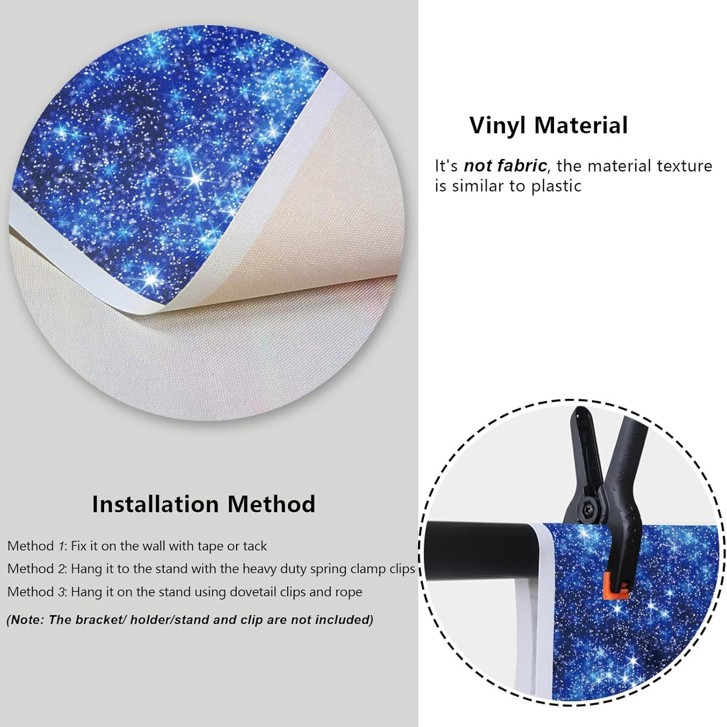 YongFoto Blue Glitter Backdrop 10x8ft Silver Light Spots Navy Blue Sequin Bokeh Photography Background Birthday Bridal Shower Wedding Photography Background Party Banner Decor Portraits Photoshoot