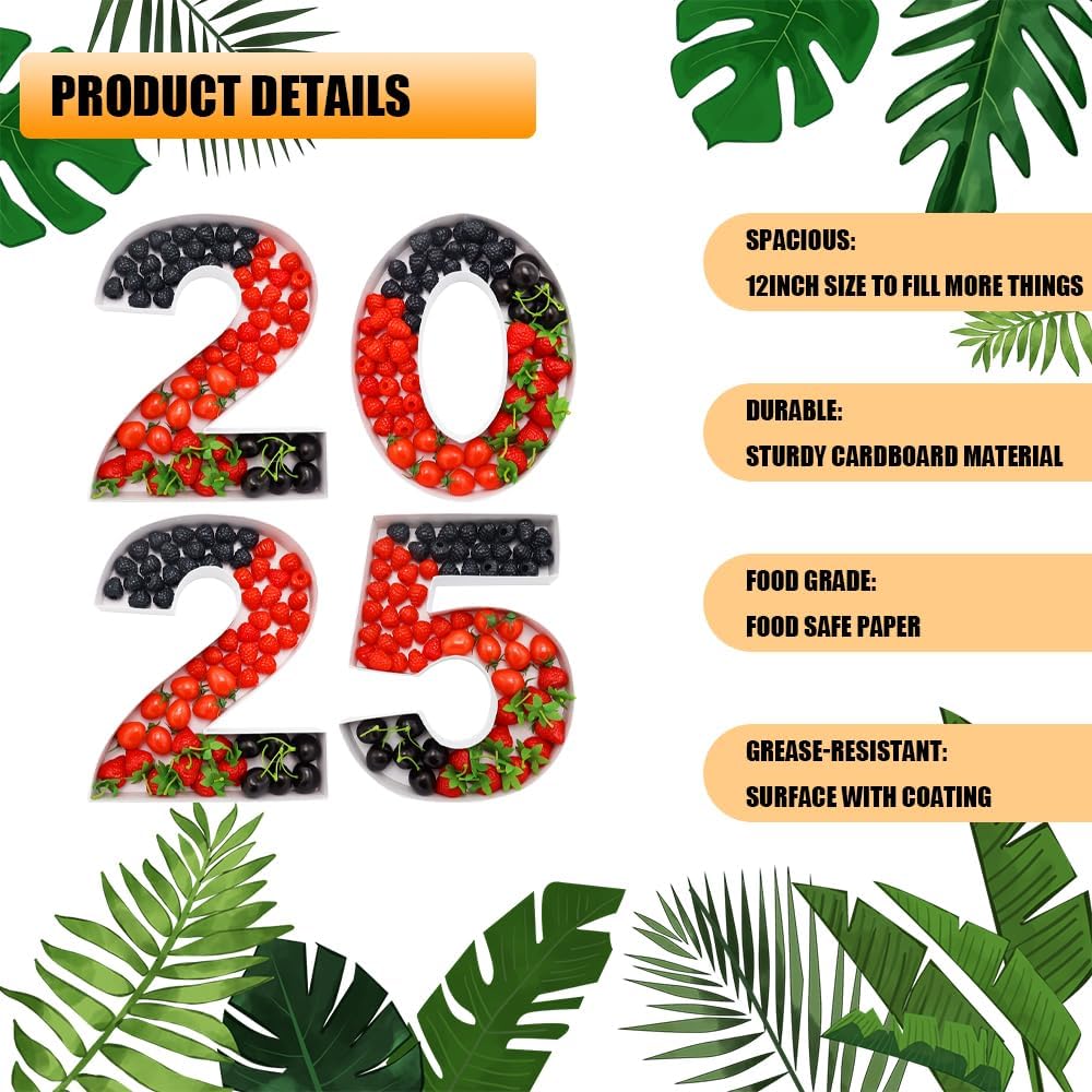 12" Fillable Cardboard Number Charcuterie Gift Cupcake Box With Cover Sweets Packaging (2025)