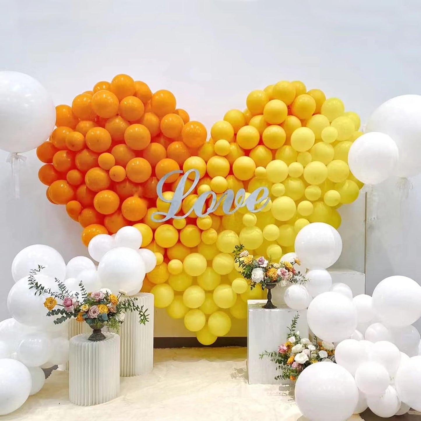 KAWKALSH 200pcs Orange Balloons 5 Inch, Small Mini Latex Balloons for Party Birthday Baby Shower Anniversary Festival Arch Garland Decoration