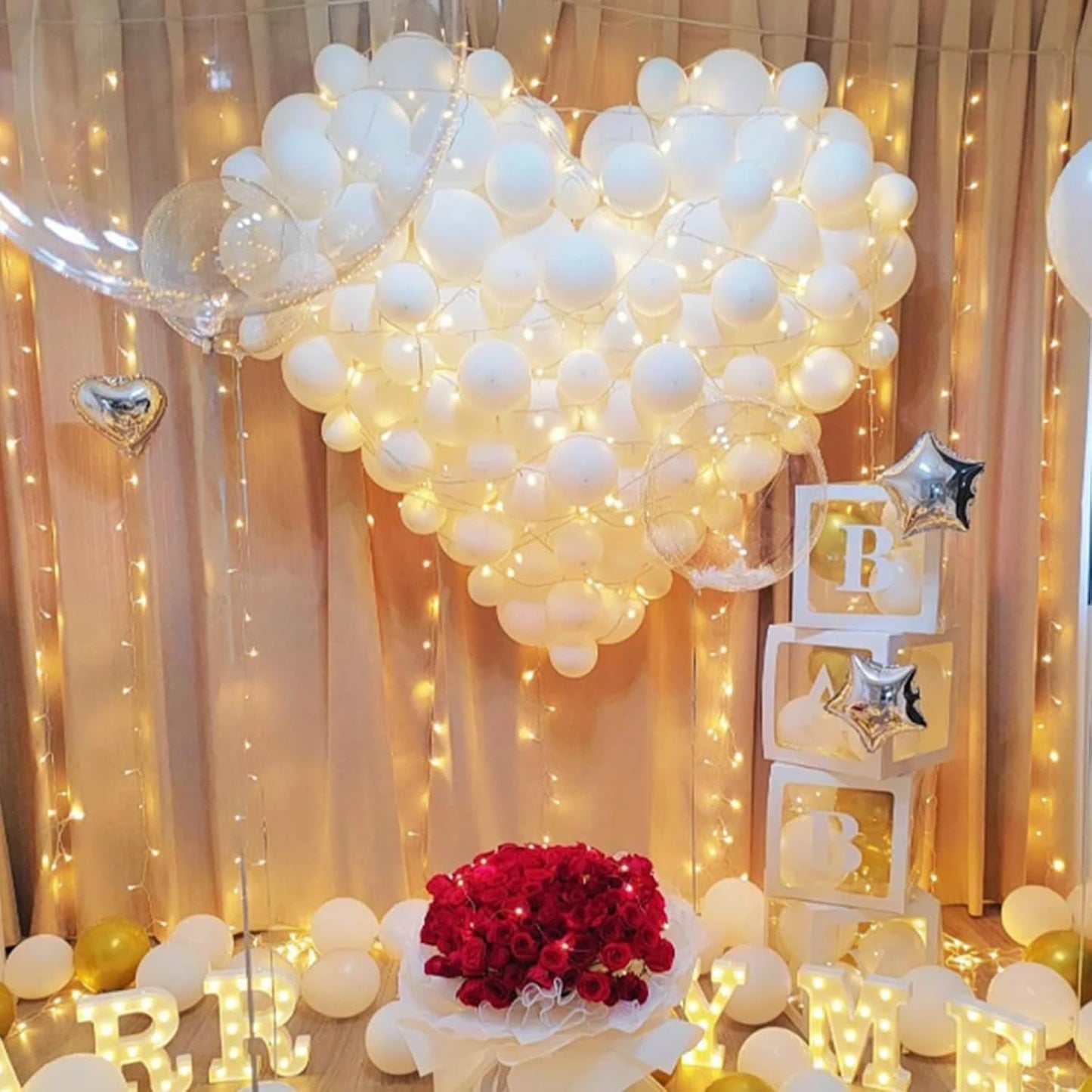 KAWKALSH 200pcs White Balloons 5 Inch, Small Mini Latex Balloons for Party Birthday Baby Shower Anniversary Festival Arch Garland Decoration