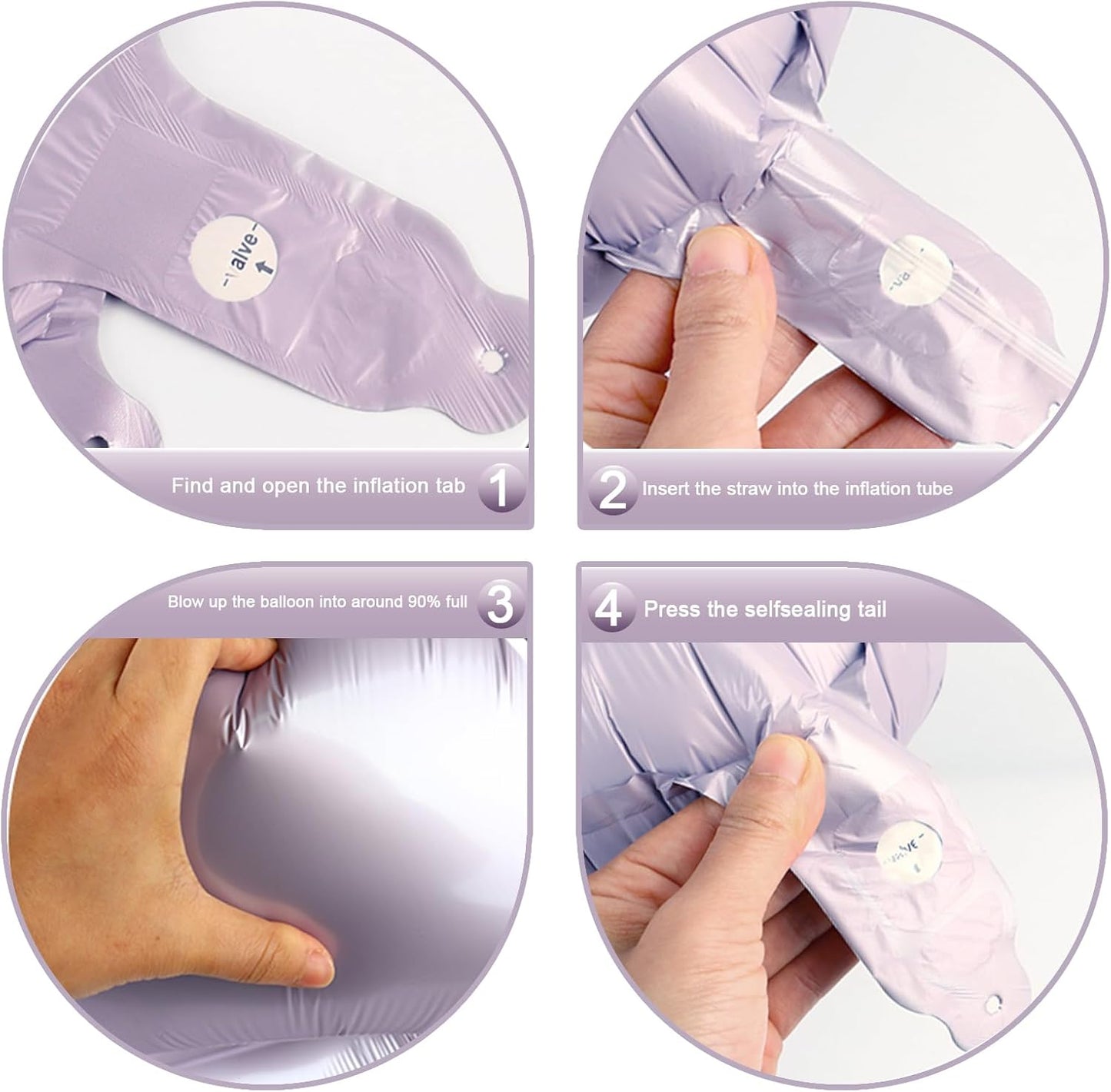 Big Lilac 40 Inch 9 Balloon Number, Jumbo Giant 9th 19 29 39 49 99 Birthday Party Decorations, Large Lavender Foil Balloons Anniversary Birthday Party Engagement Decorations