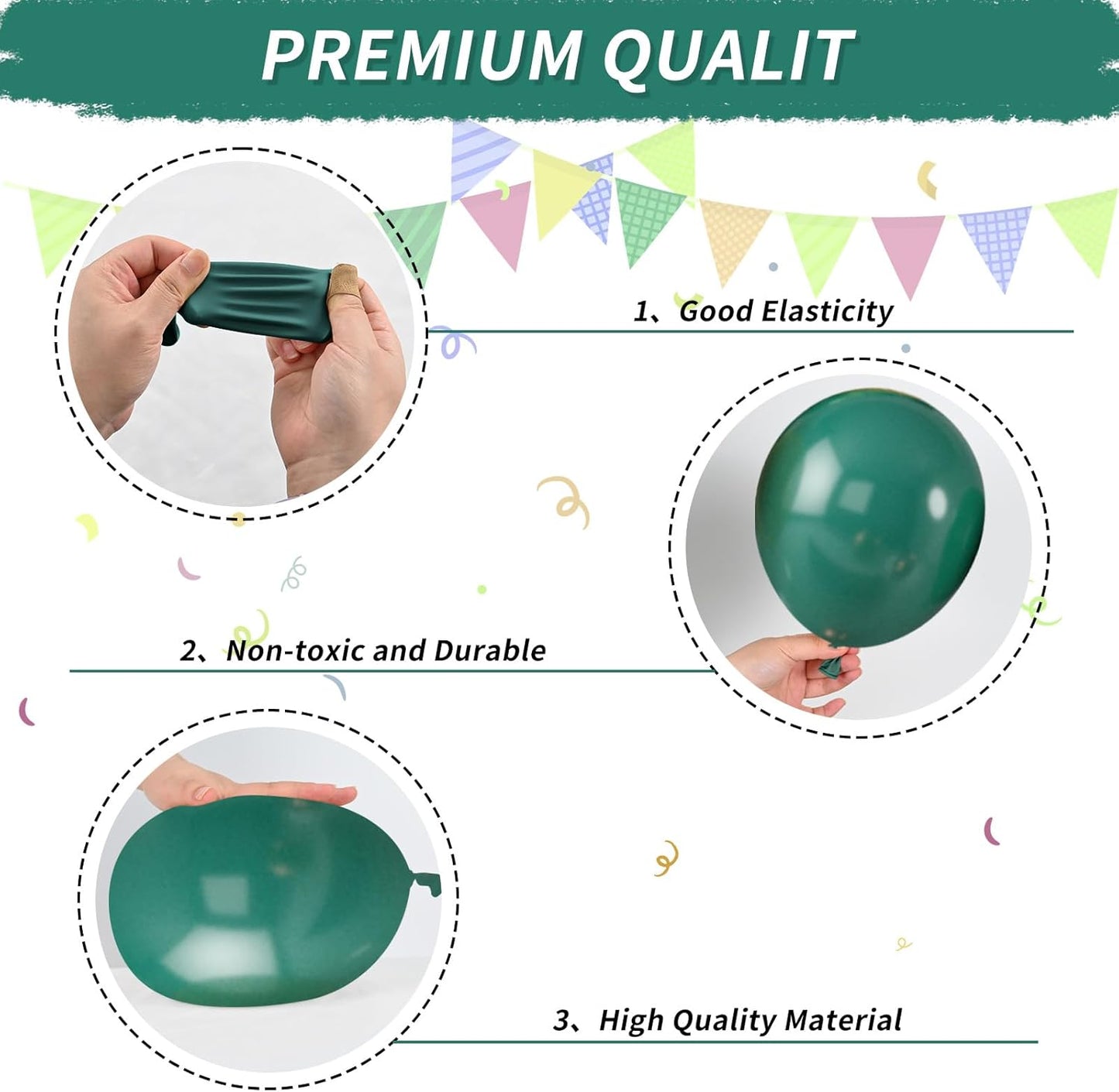 Green and Yellow Balloons, Tractor Football Sport Theme Balloon, Black Yellow Vintage Dark Green Balloons Green Confetti Balloon for Man Boy Birthday Baby Shower Party Decoration