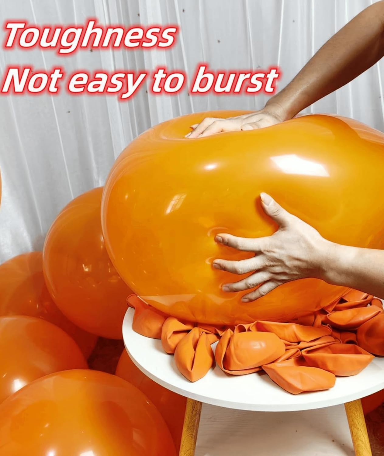 90 Pack Orange Balloons 18 inch Orange Latex Party big Balloon Bulk for Various Party Events Decorations