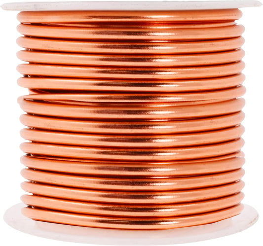 Mandala Crafts 10 Gauge Anodized Aluminum Craft Wire for Jewelry Making - 32 FT Colored Flexible Copper Wire - Bendable for Bonsai Armature Crafting Sculpting