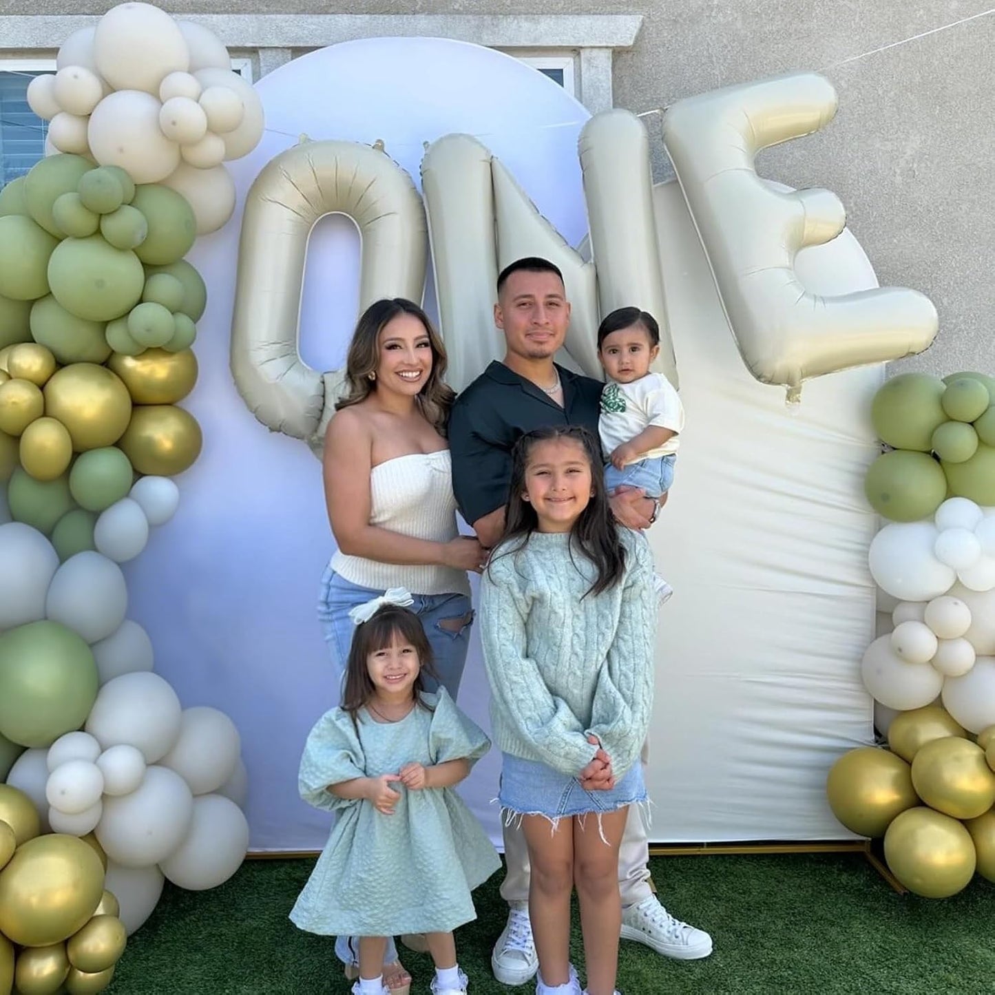 40 Inch Letter Balloons N, Big Custom A-Z Alphabet Foil Name Balloon Cream White, Self Inflating Beige Customize Helium Balloon Letters N for Women Girls Birthday New Year Baby Shower Party Decoration