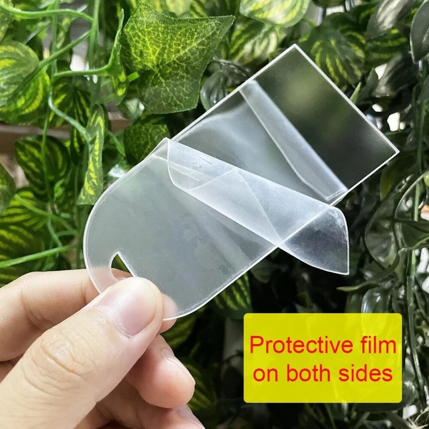 50Pcs Acrylic Place Card for Wedding Frosting Acrylic DIY Table Seating Cards Wedding Supplies with Green Ribbon