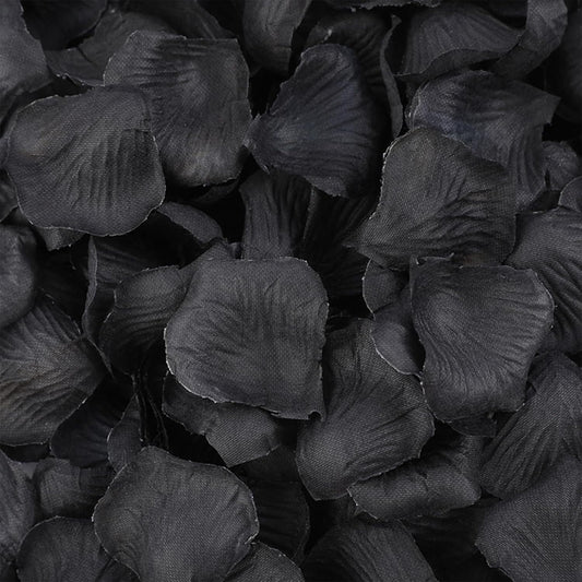 3300 PCS Artificial Fake Rose Petals,Flower Petals,Romantic Nightfor Her/Him Set,Wedding, Engagement, Party, in Bulk Flower Decorations（Black）