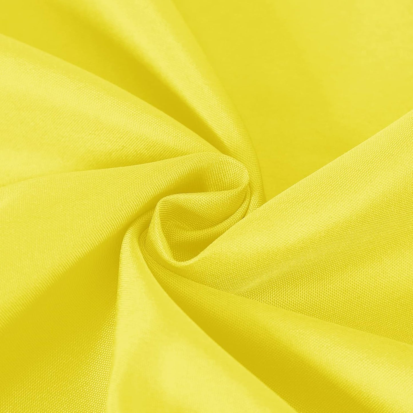 Cupuamon Square Tablecloth 52x52 inch Washable Polyester Fabric Table Cloth for Wedding Party Dining Banquet Decoration（52x52,Yellow）