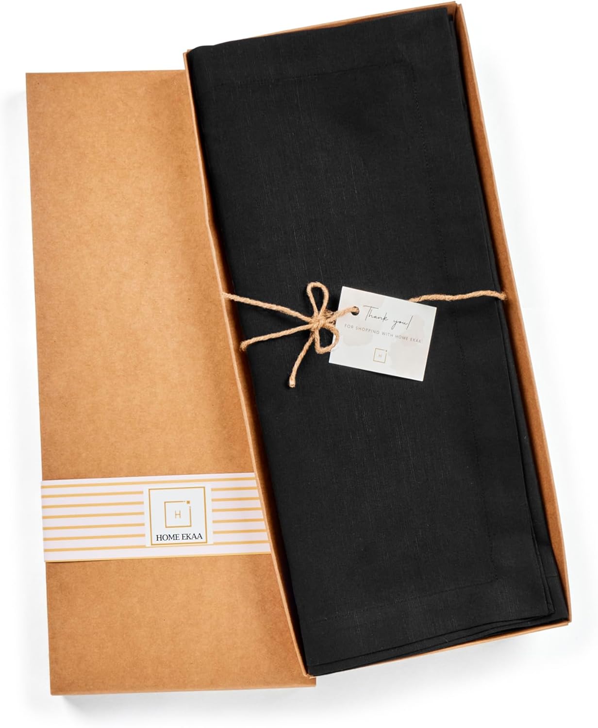 Cotton Linen Black Table Runner 72 Inches Long – Summer Dining Table Runner 14 x 72 Inch – Washable Fabric Farmhouse Table Runner for Wedding Decoration, Gift – Eva