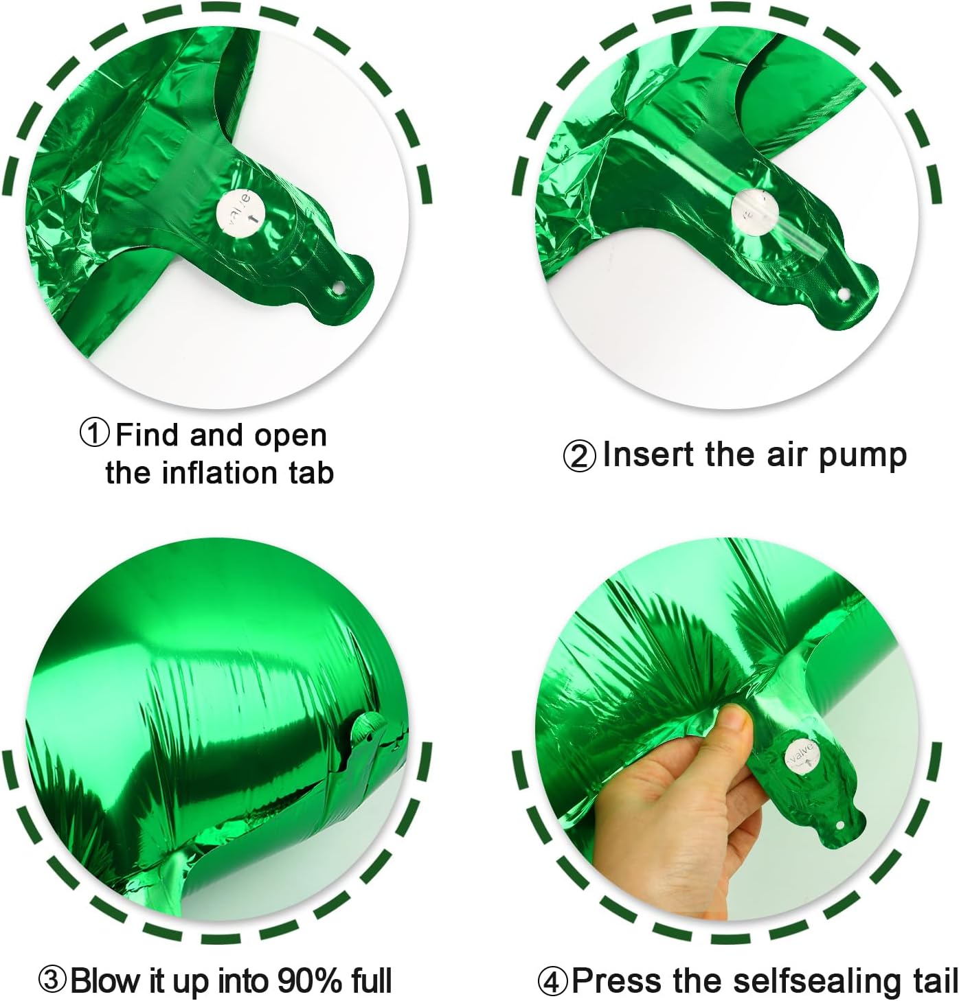 40 Inch Green Mylar Foil Number 6 Birthday Balloon, Digital Balloons for 6 16 Boy Girl Party Decorations Supplies, Big Helium Balloon Numbers for 26 36 46 60 Men Women Anniversary