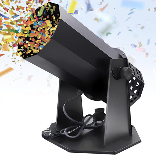 Professional Electric Confetti Machine - DMX Control Digital Confetti Cannon with Remote for DJ Party Nightclub Wedding Stage Concert Event Show Christmas