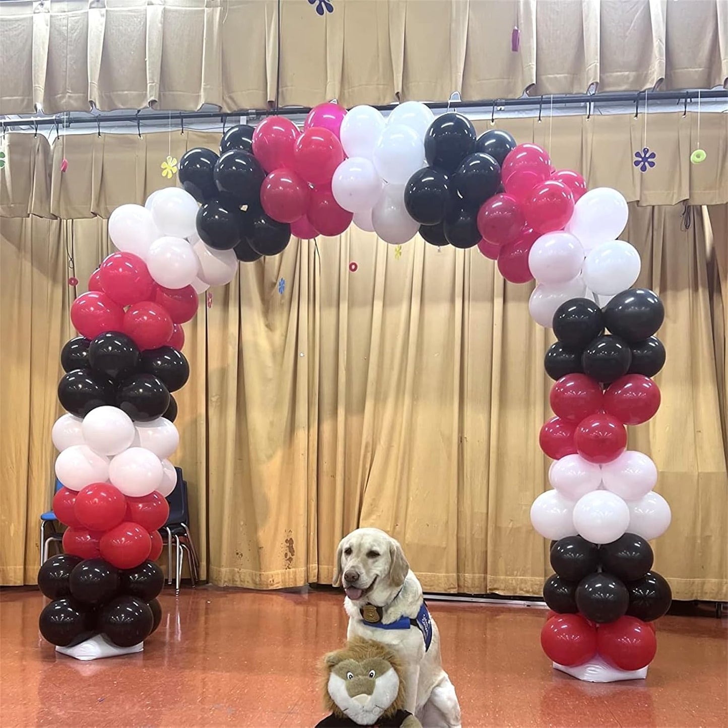 Red Black and White Balloons, 12 Inch Matte Red Black and White with Red Confetti Helium Latex Balloons Set for Boys Casino Racing Theme Birthday Wedding Baby Shower Graduation Party Decorations