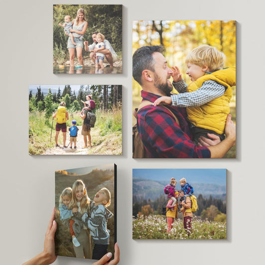 Mixtiles Official - Custom Photo Tiles - Personalized Printed Photos - Magnetic Wall Frames - Adhesive Sticker, No Nails - Various Sizes and Frames - offbeat-set-5-Tile - Frameless