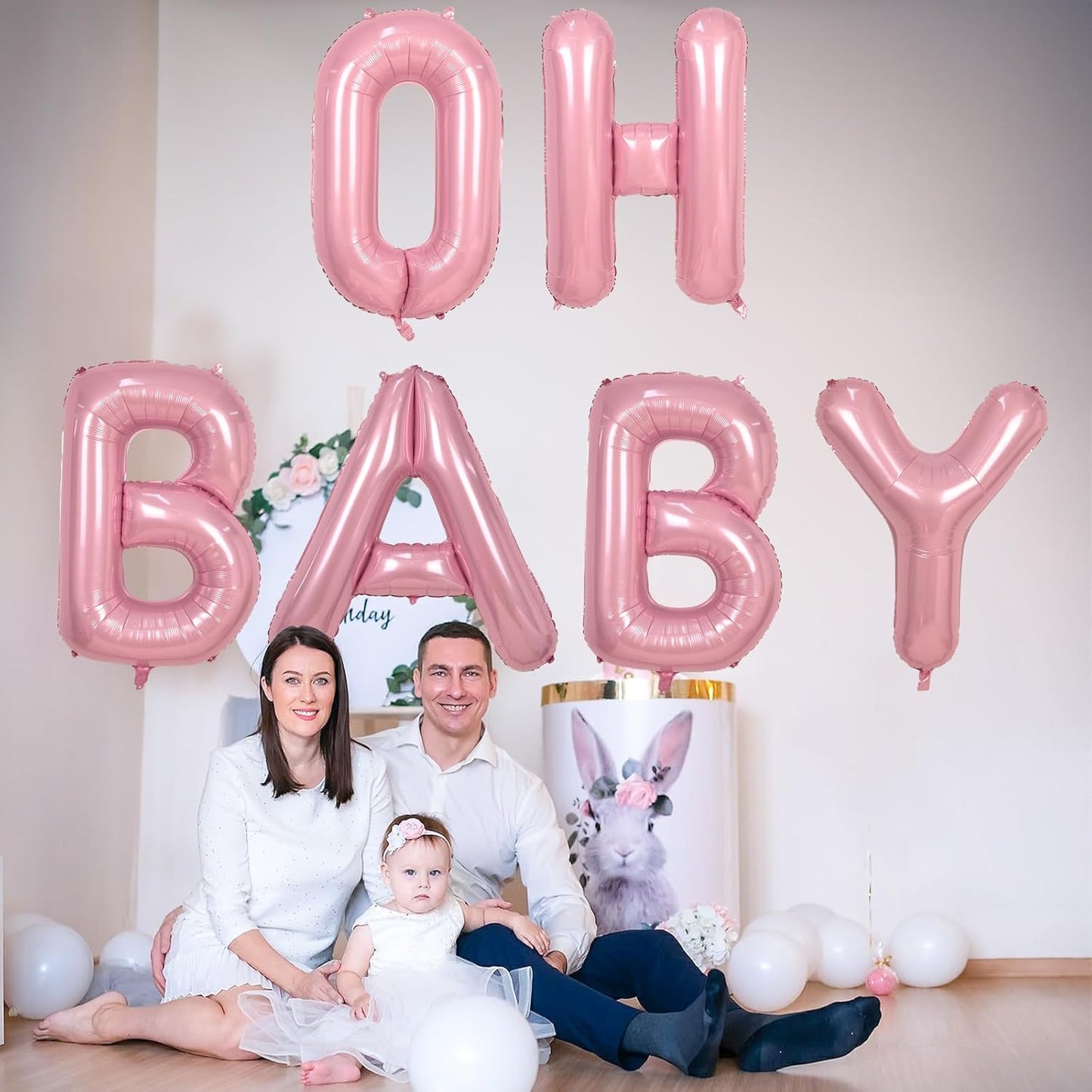 Custom Balloon Letter T - Large Mylar Helium Alphabet T - Pastel Pink Decor, 40" Inflatable Light Pink Letter T Foil Balloons for Girls Birthday Party Decoration Supplies