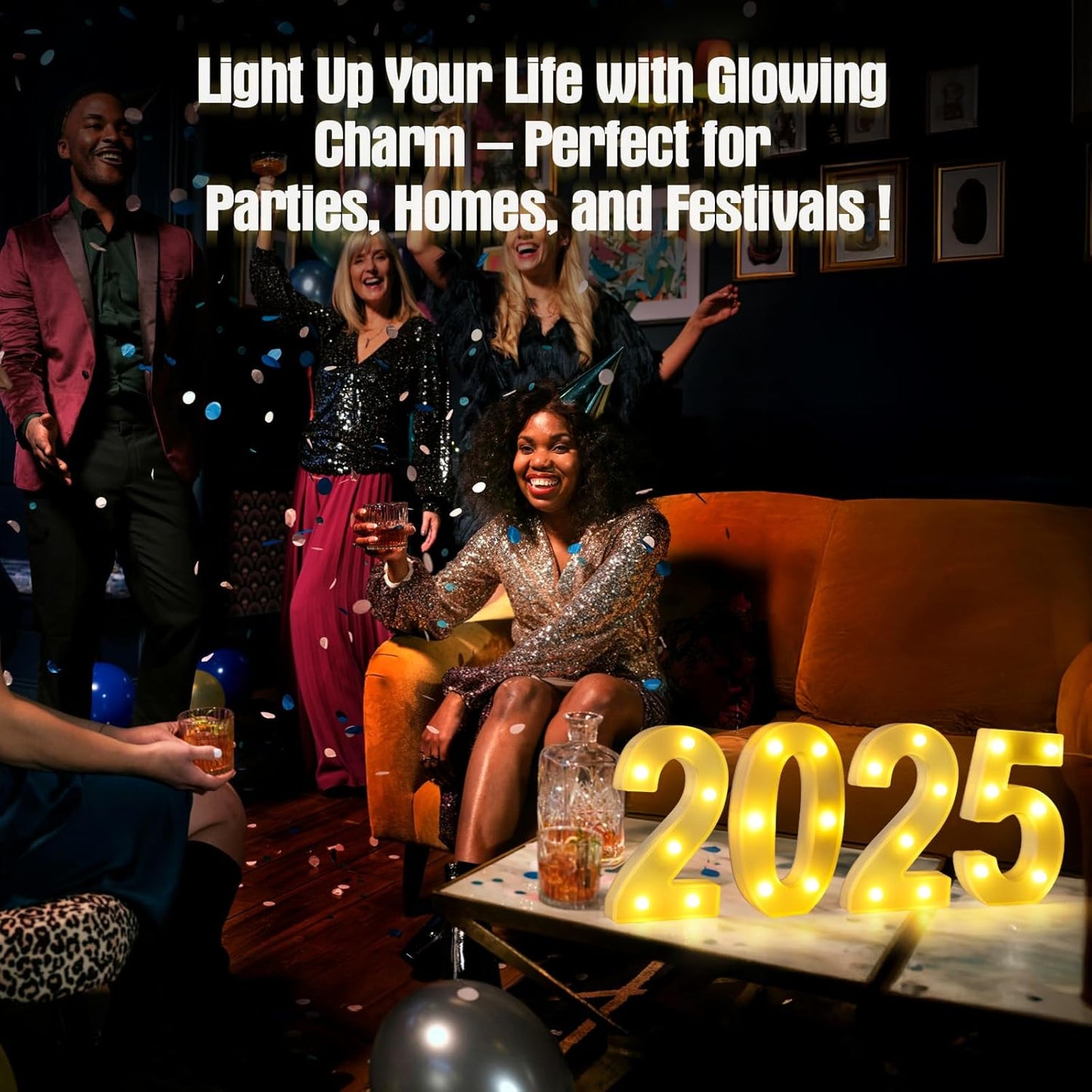 8th Birthday Decorations for Girls and Boys,8 Year Old Birthday Decorations for Centerpieces Table,Light Up Numbers 8 Sign Led for Party Backdrop Wall Decor for Wedding Anniversary Home