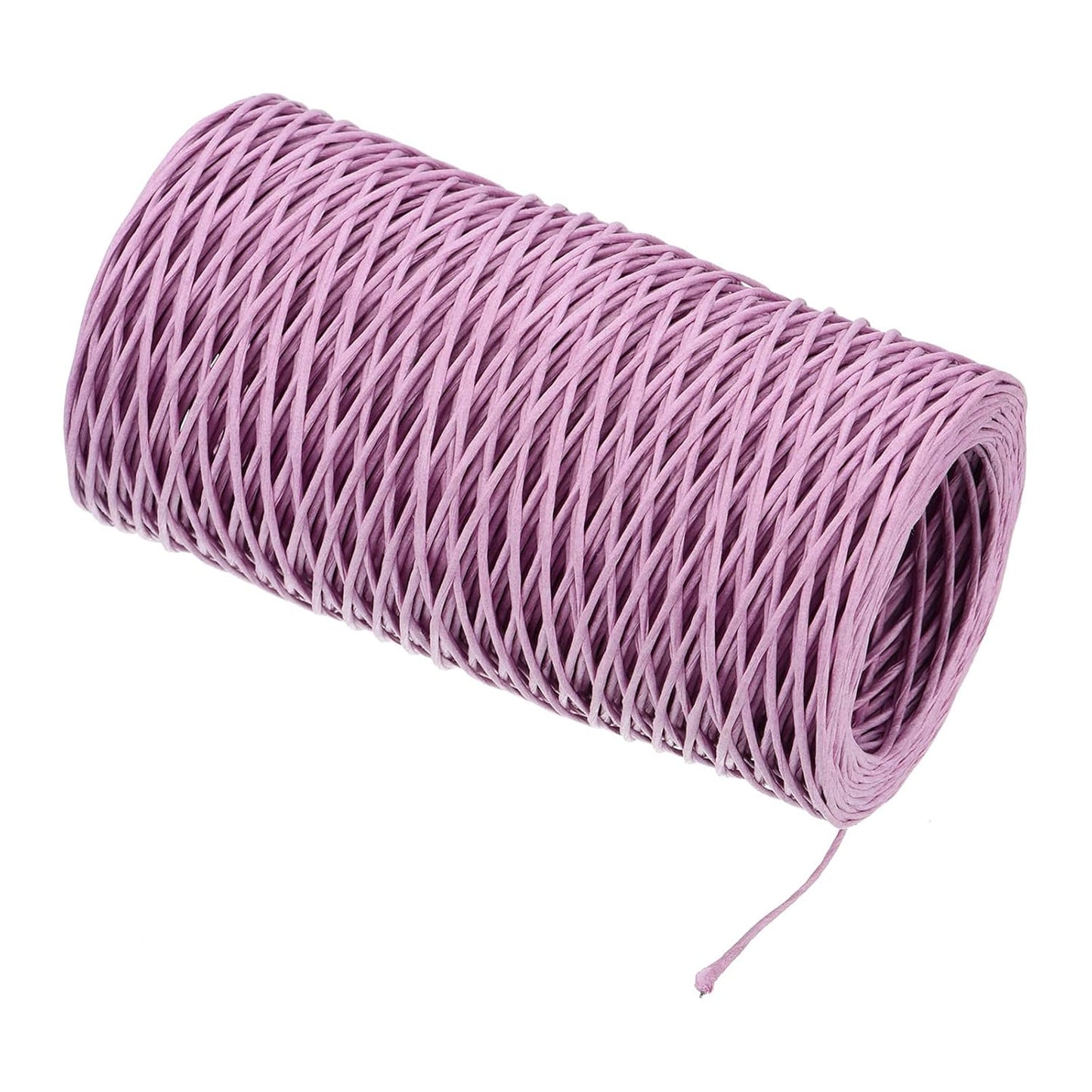 PATIKIL 164 Feet Floral Bind Wire Wrap Twine, 1mm Florist Wire Iron Wire Paper Covered Vine Wrapping Binding Wire for Flower Bouquets, Purple