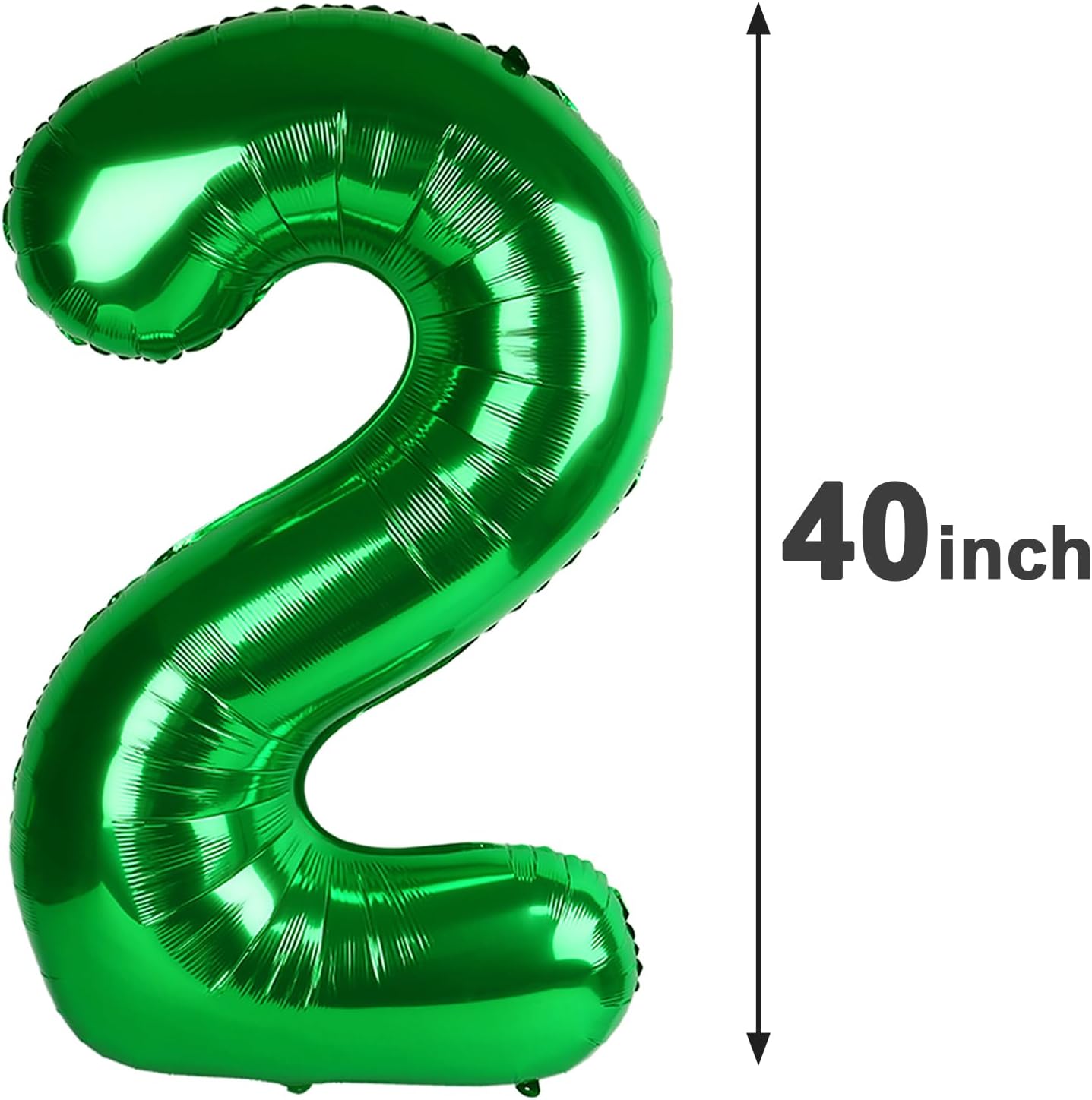 40 Inch Green 23 32 Large Number Balloon, 23 32 Green Birthday Party Decorations, Number Three Foil Balloons for Anniversary Party Graduations Celebration Supplies