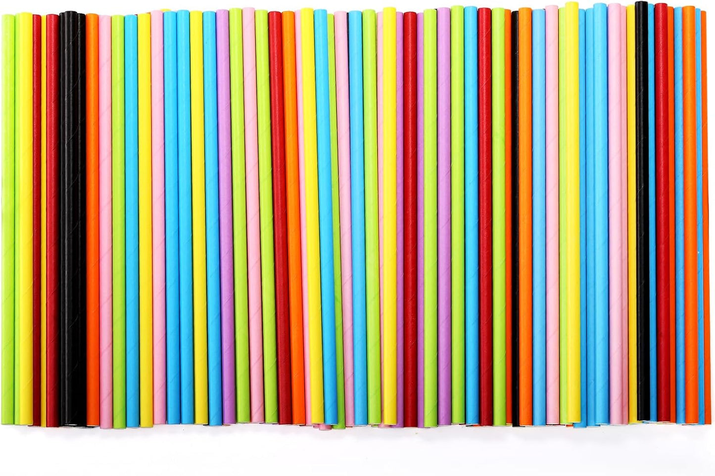 DEAYOU 800 PCS Paper Drinking Straws, Disposable Paper Straws for Mixed Drinks, Party Supplies, Restaurant, Food Service, Birthday, Wedding, Baby Shower, Christmas, Holiday, Gift, Assorted Colors